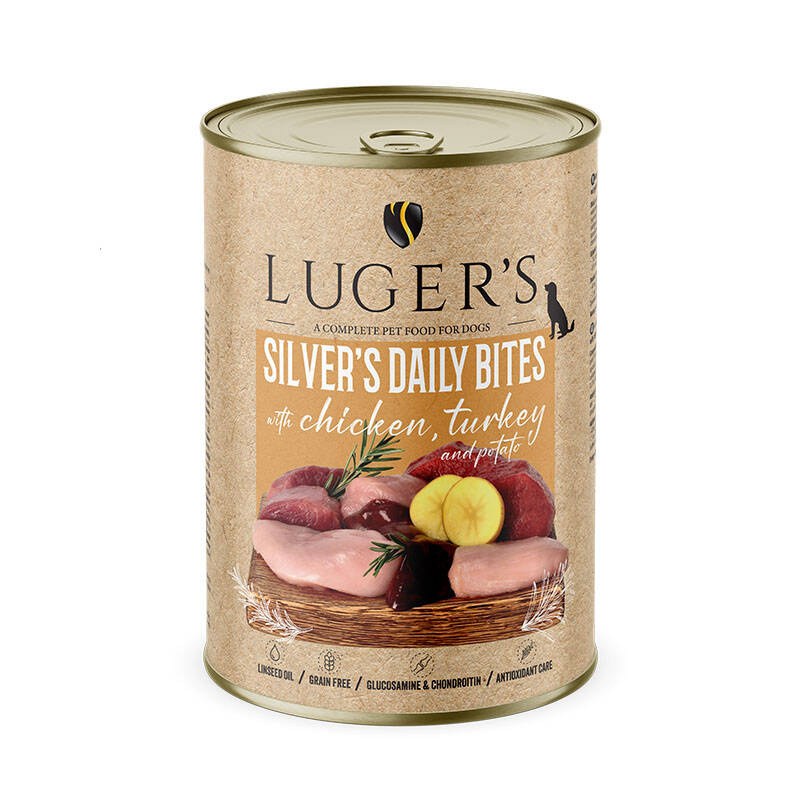 LUGER’S SILVER’S DAILY BITES – CHICKEN, TURKEY AND POTATO 6x400g