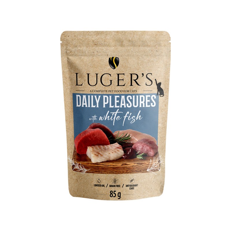 LUGER’S DAILY PLEASURES CAT – WHITE FISH 10x85g