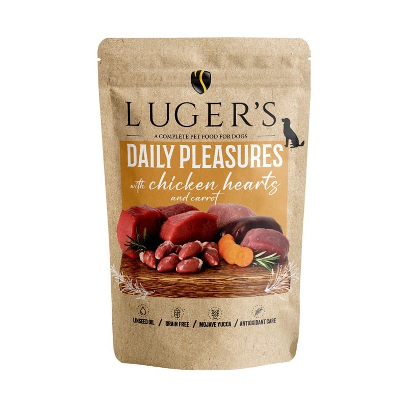 LUGER’S DAILY PLEASURES – CHICKEN HEARTS AND CARROT 10x500g