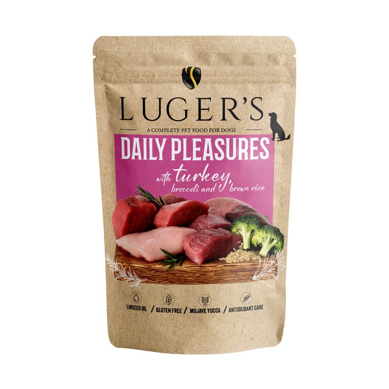 LUGER’S DAILY PLEASURES – TURKEY, BROCCOLI AND BROWN RICE 10x500g