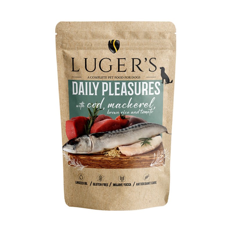LUGER’S DAILY PLEASURES – COD, MACKEREL, BROWN RICE AND TOMATO 10x500g