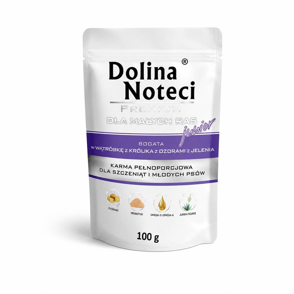 Dolina Noteci Dog Junior – kanínulifur og dádýratunga, 100 g