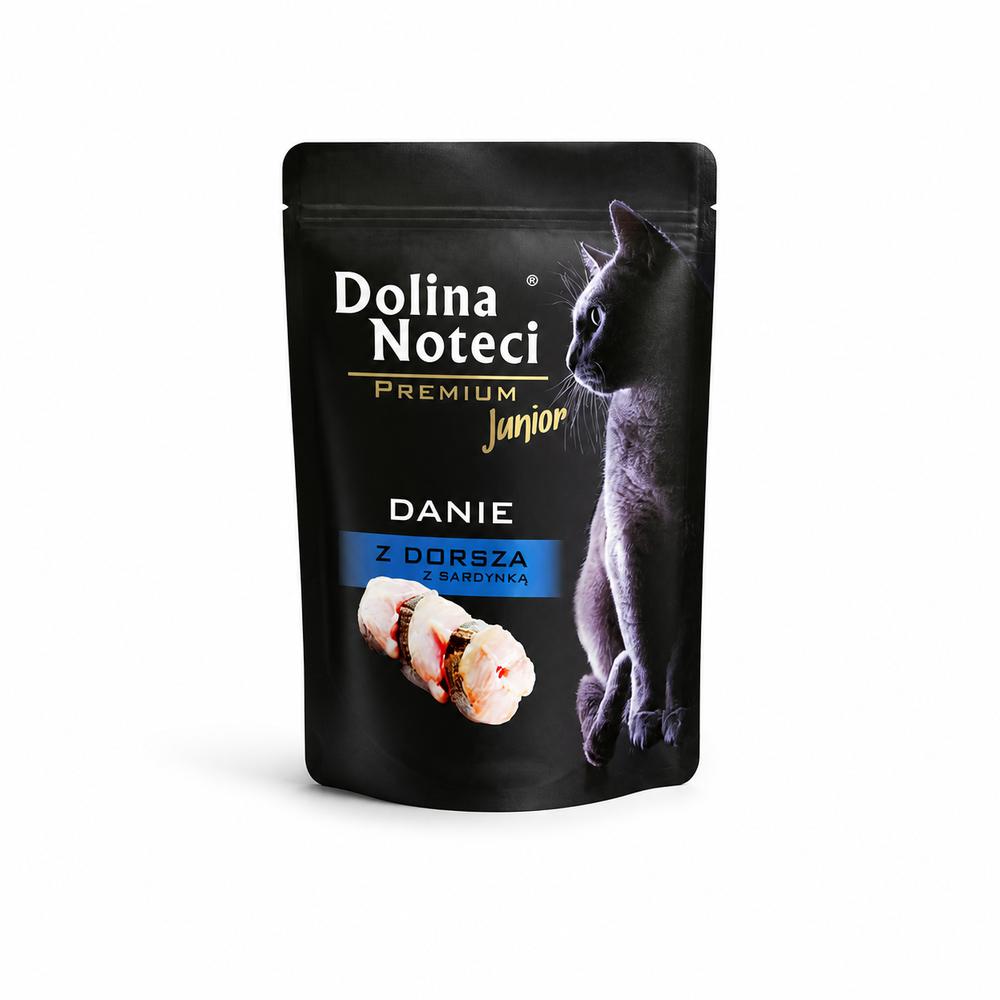 Dolina Noteci Cat Premium – Þorskur & Sardína fyrir Kettlinga 85g