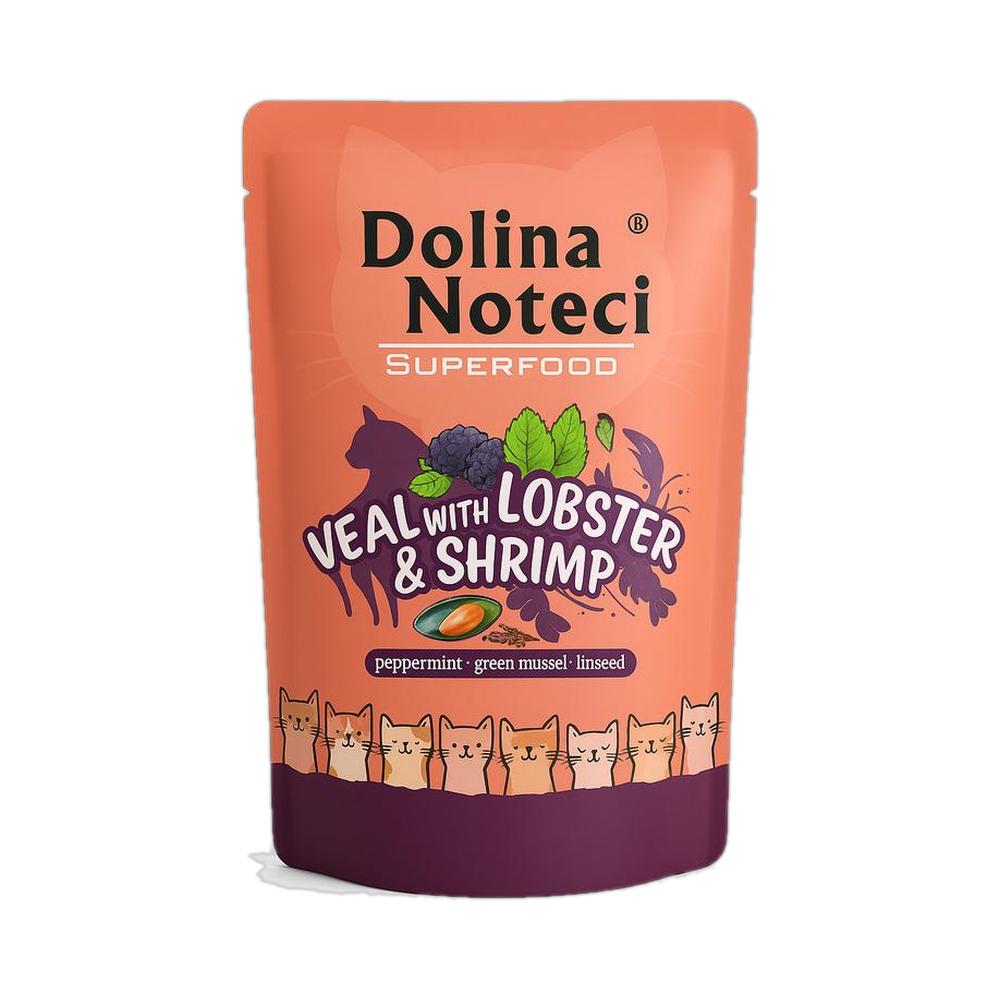 Dolina Noteci Cat Superfood – Kálfakjöt, Humar & Rækjur 85 g