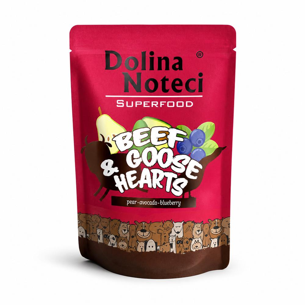 Dolina Noteci Dog Superfood – Nautakjöt & Gæsahjörtu 300 g