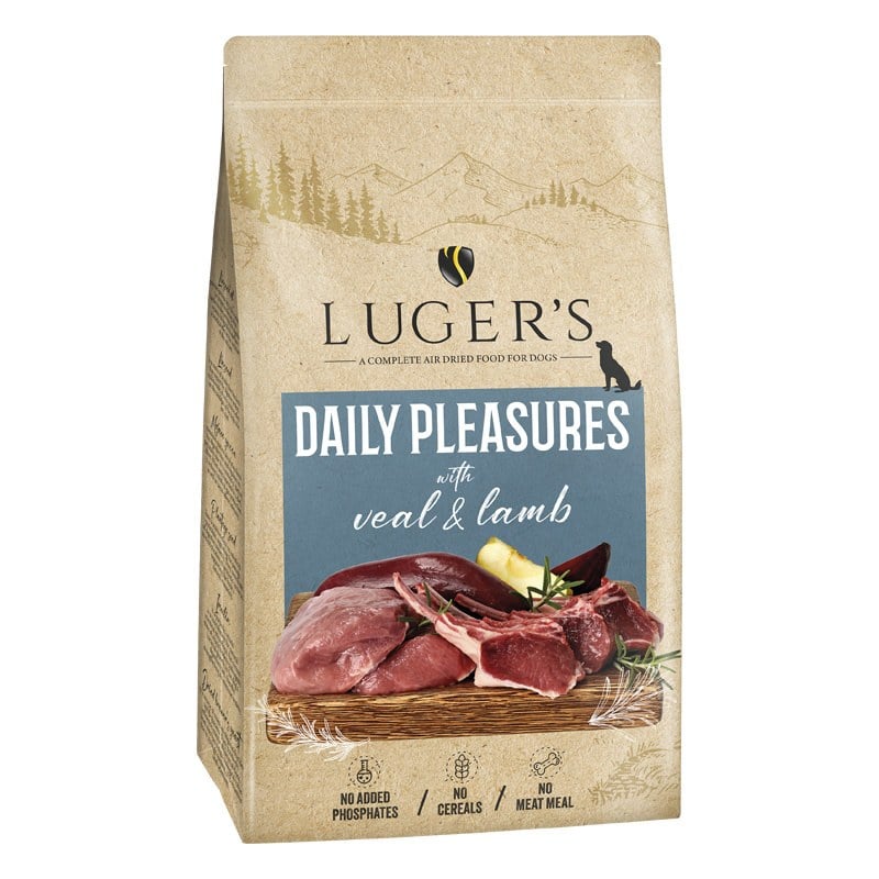 LUGER’S DAILY PLEASURES AIR DRIED FOR DOG – VEAL AND LAMB 9 kg