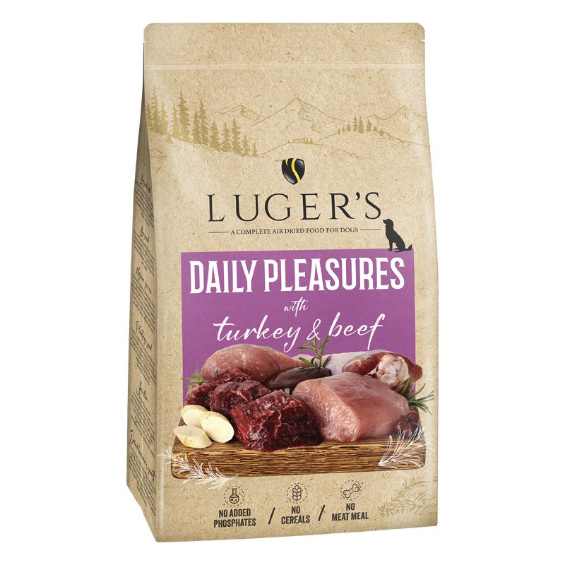 LUGER’S DAILY PLEASURES AIR DRIED FOR DOG – TURKEY AND BEEF 9kg