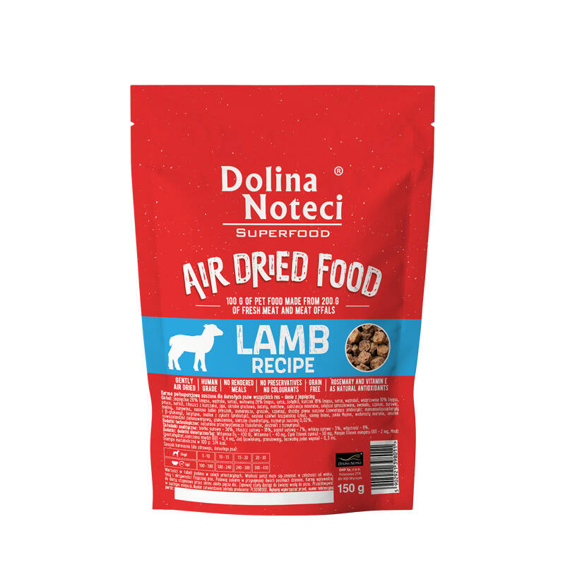 Dolina Noteci Hundafóður Air Dried Superfood – Lamb 150G