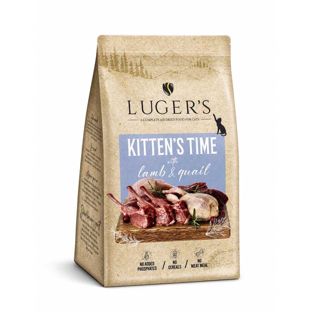 Luger’s Kitten’s Time loftþurrkað kettlingafóður – Lambakjöt og kornhæna 500 g