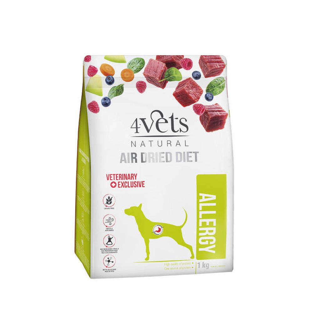 4Vets Hundafóður Natural Air Dried – Allergy 1kg