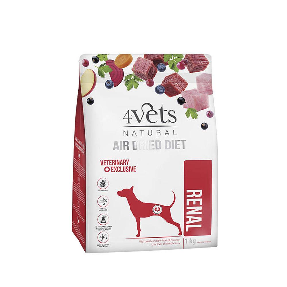 4Vets Hundafóður Natural Air Dried – Renal 1kg