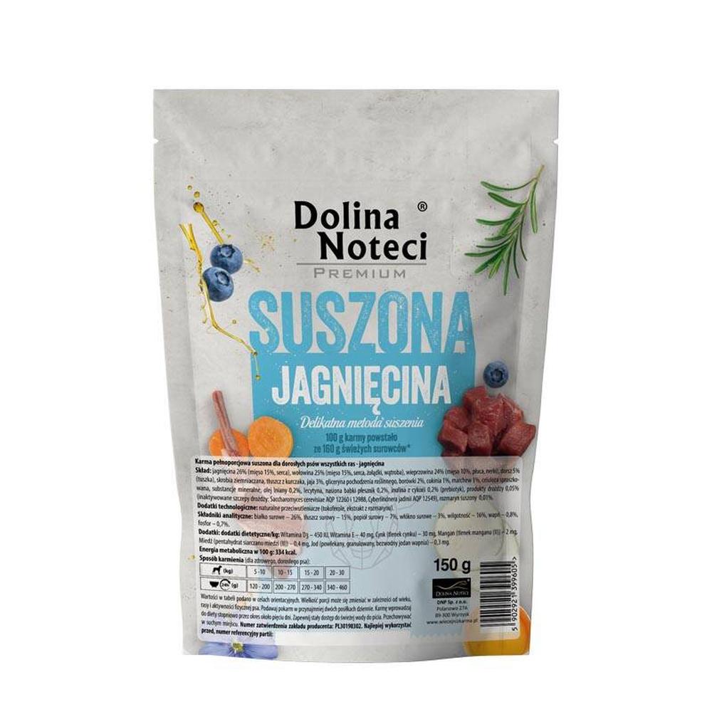 Dolina Noteci Premium loftþurrkað hundafóður fyrir hvolpa – lamb, 150 g