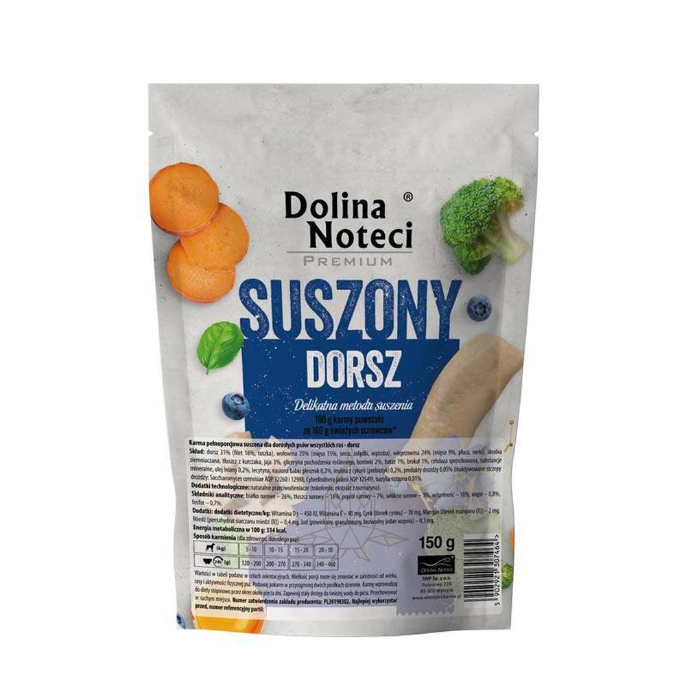Dolina Noteci Premium loftþurrkað hundafóður – þorskur 150 g