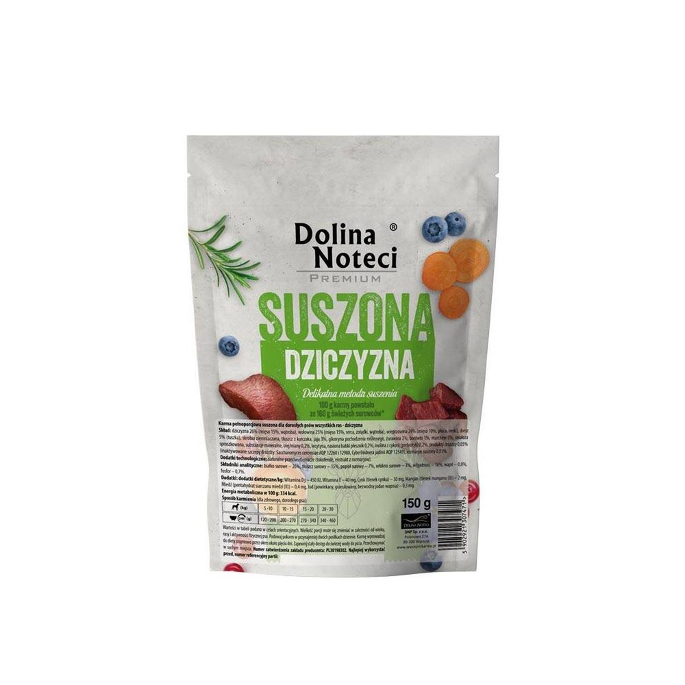 Dolina Noteci Premium loftþurrkað hundanammi – villibráð 150 g
