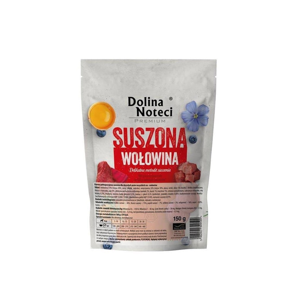 Dolina Noteci Premium loftþurrkað hundanammi – naut 150 g