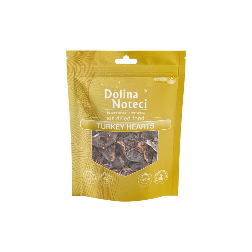 Dolina Noteci Natural Treats nammi fyrir hunda – kalkúnahjörtu, 150 g