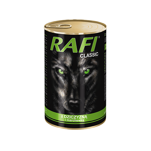 Rafi Dog – Villibráð & Gulrætur í Sósu 1240 g