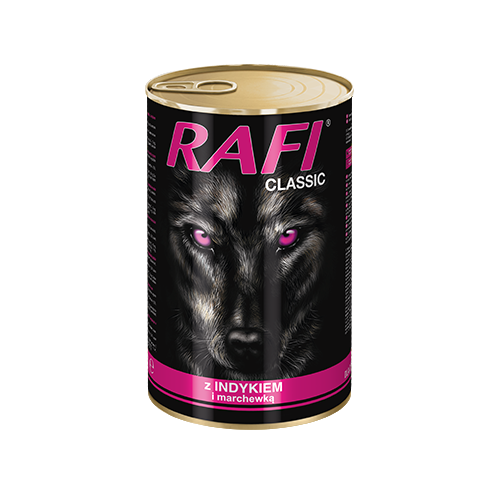Rafi Dog – Kalkún & Gulrætur í Sósu 1240 g