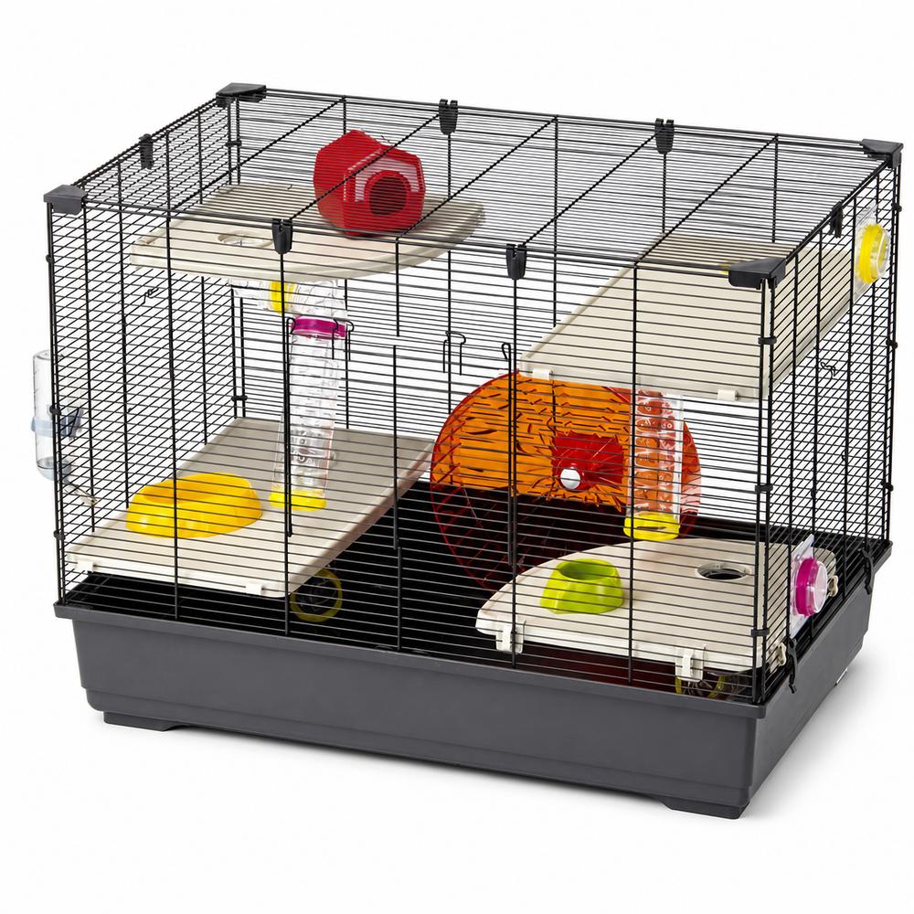 Ferplast Village 80 nagdýrabúr – svart