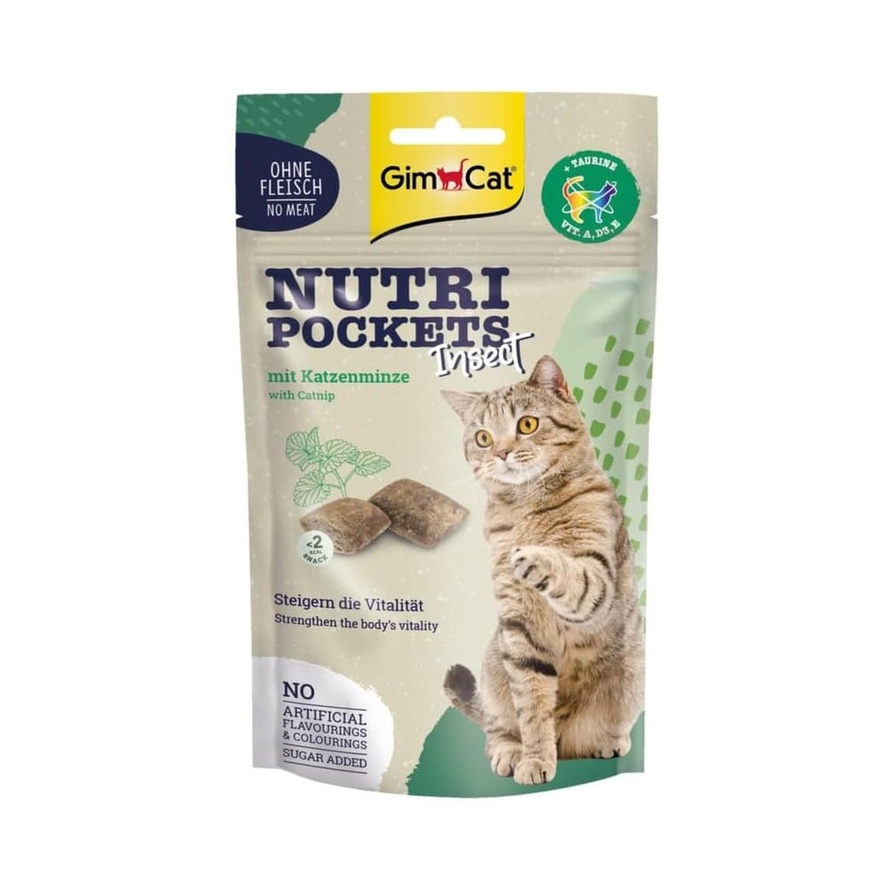 GimCat – Nutri Pockets Insect&Catnip 60G