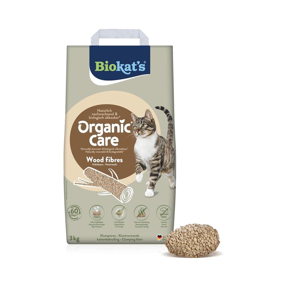 Biokat’s Kattasandur – Organic Care Wood Fibres 3Kg
