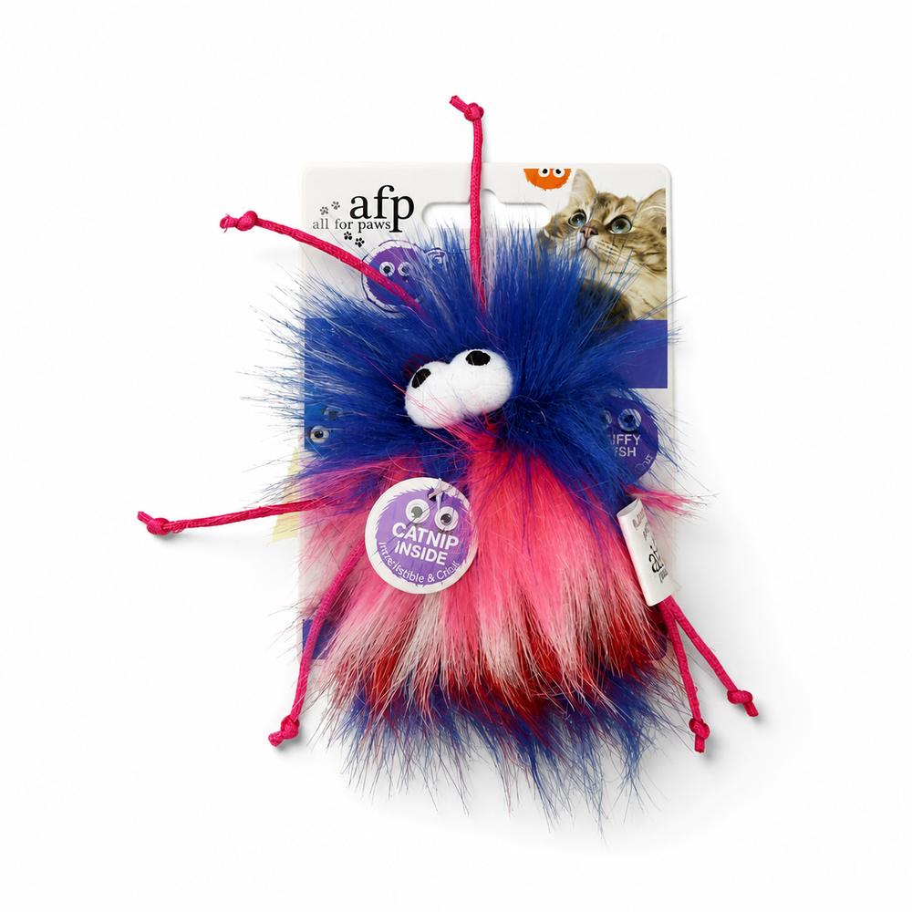 AFP Furry Fluffer kattaleikfang – rautt