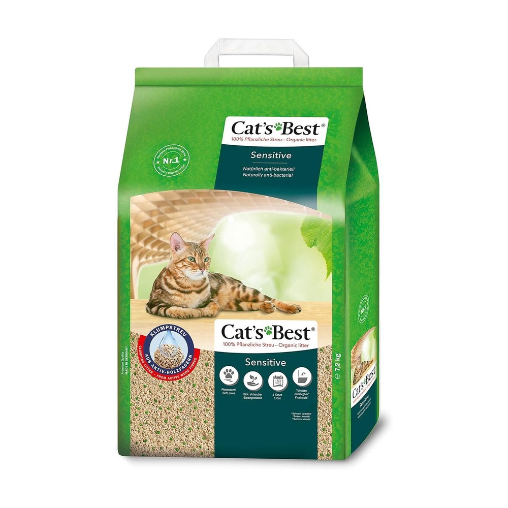 Cat´s Best Sensitive kattasandur – 8 L