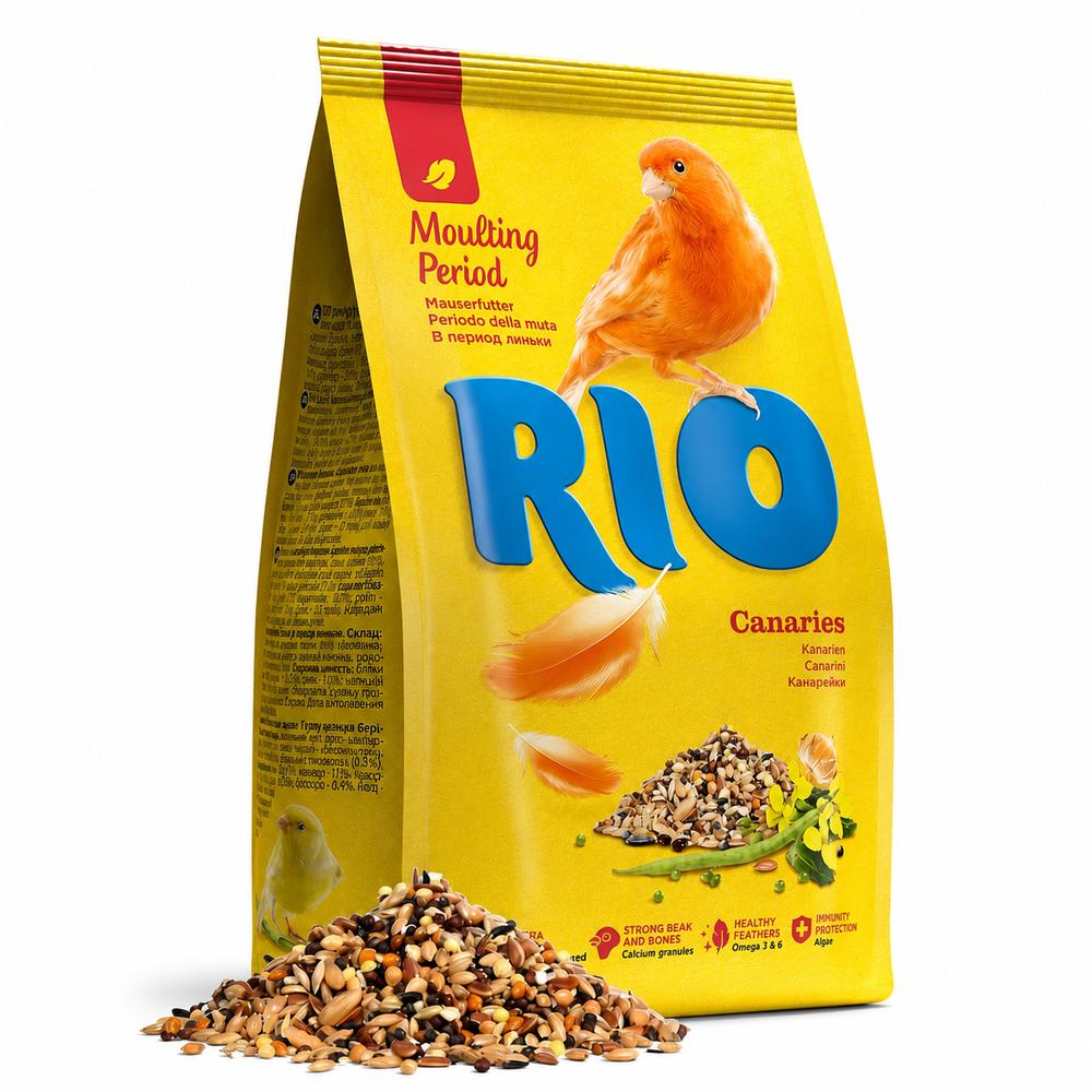 RIO fóður fyrir kanarífugla í fjaðrafelli – 500 g