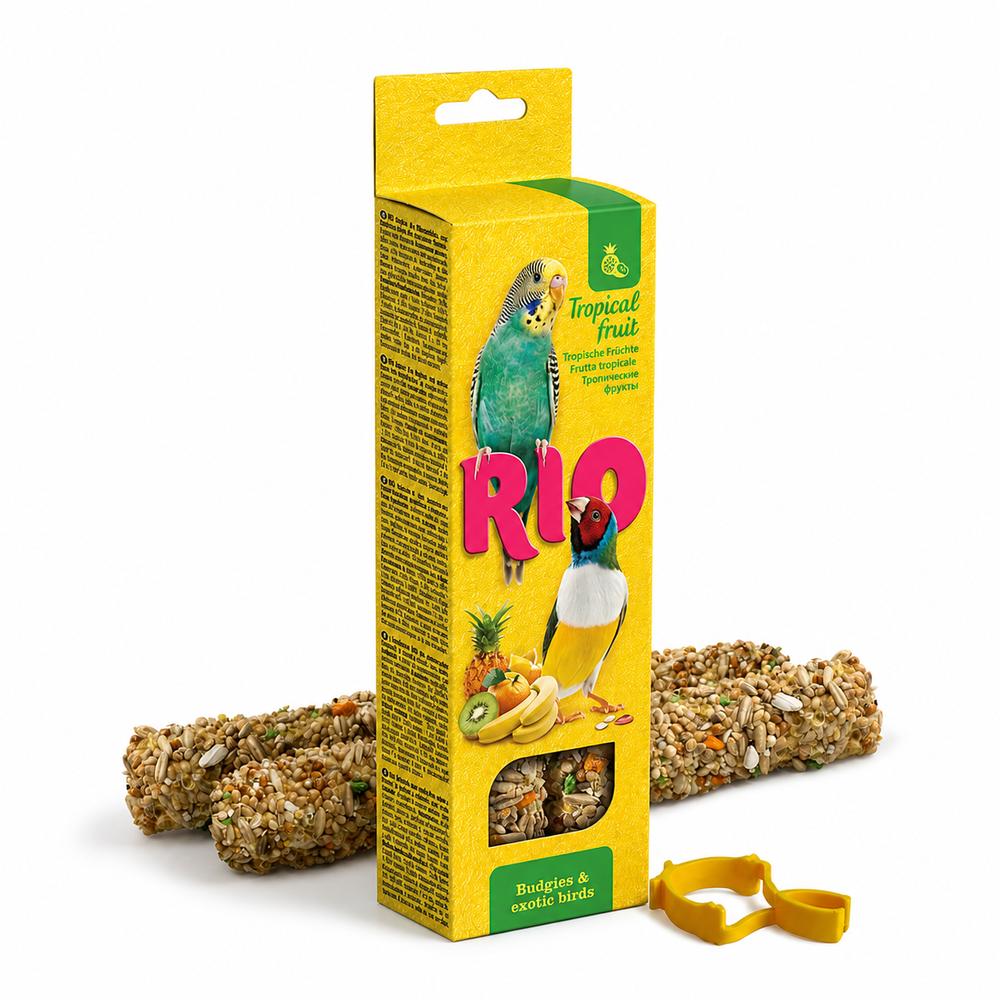 Rio Sticks For Budgies With Tropical Fruit 2X40G