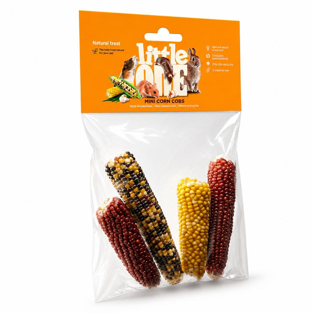 Little One litlir maískólfar fyrir smádýr – 130 g