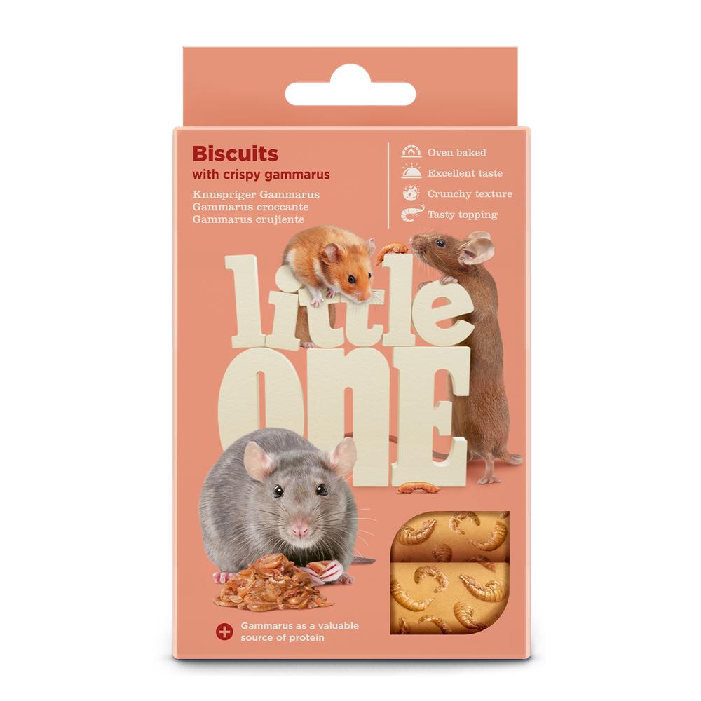 Little One kex fyrir hamstra, rottur, mýs og stökkmýs – marfló, 5×7 g