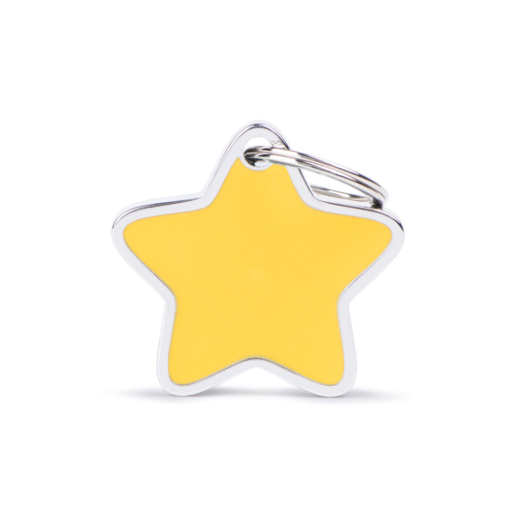 Tags Charms Star XL Yellow