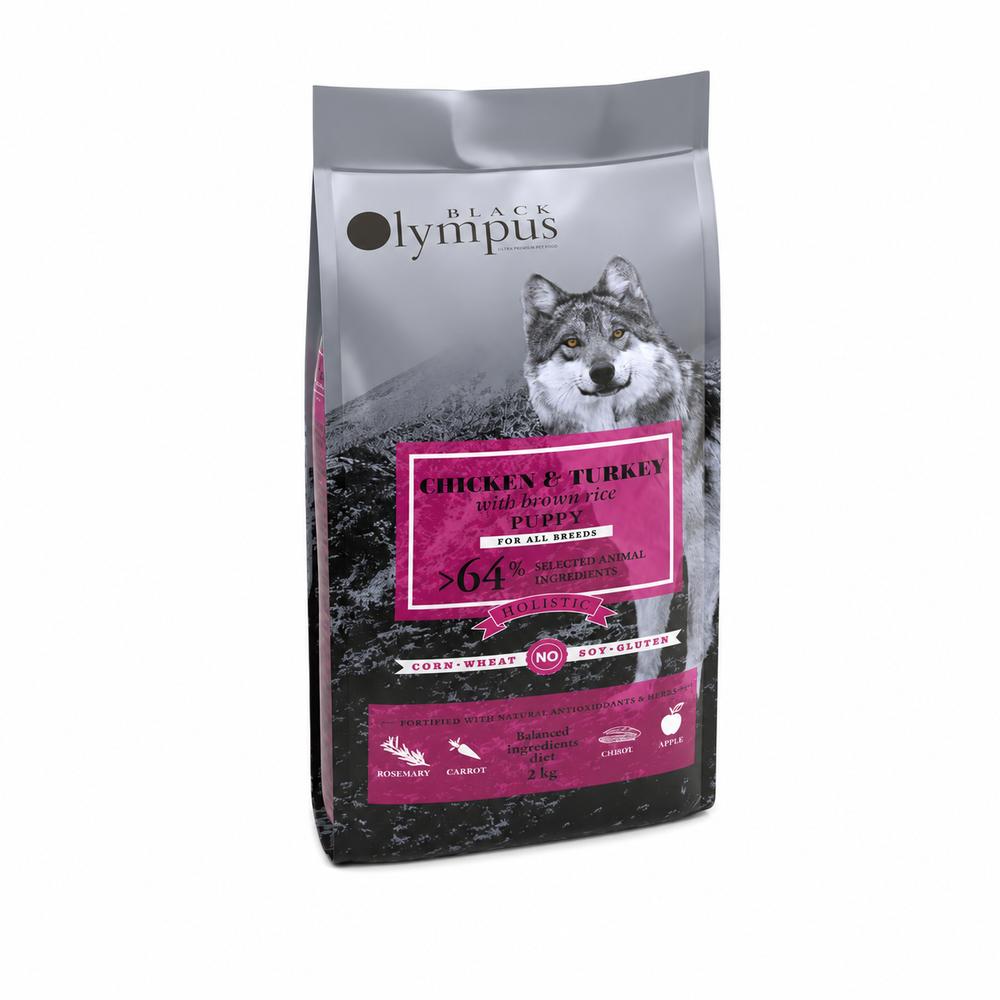 Black Olympus Hvolpafóður – Kjúklingur & Brún Hrísgrjón 2Kg