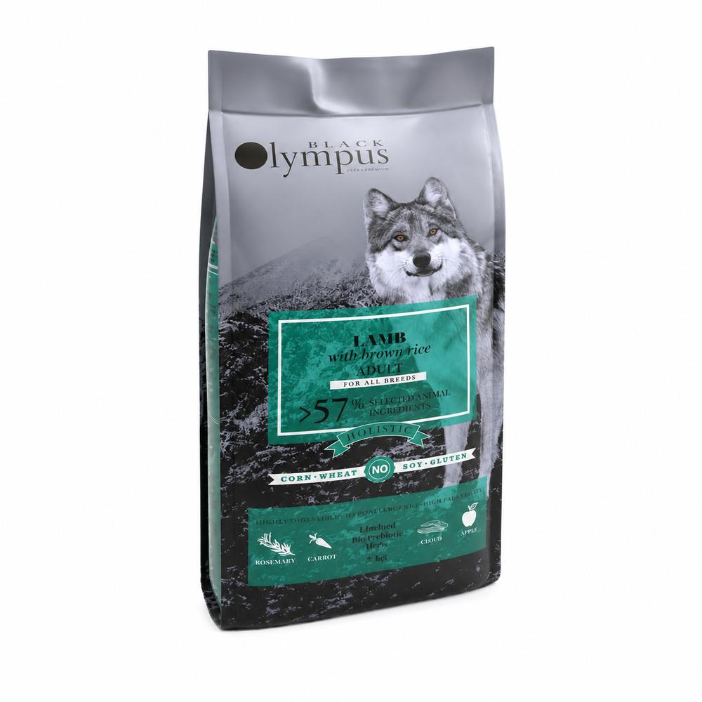 Black Olympus Hundafóður Adult Medium – Lamb & Brún Hrísgrjón 12Kg