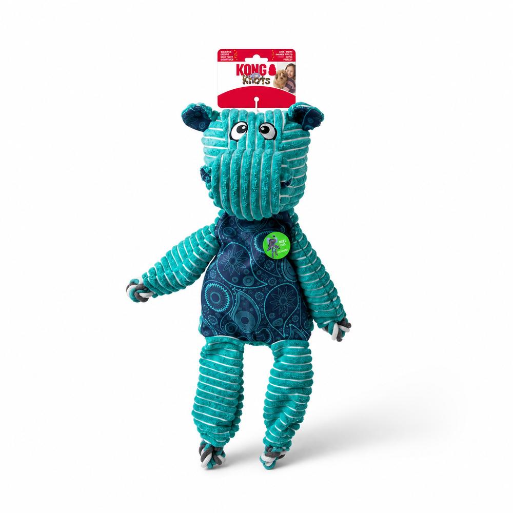 KONG Floppy Knots leikfang – flóðhestur Jumbo XL