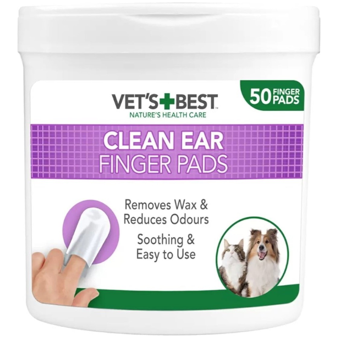 VB Ear Clean Finger Wipes 50 pack 6