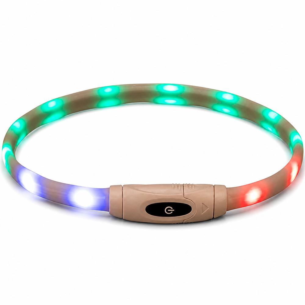 Ljósahringur USB, XS-XL 65cm multi colou