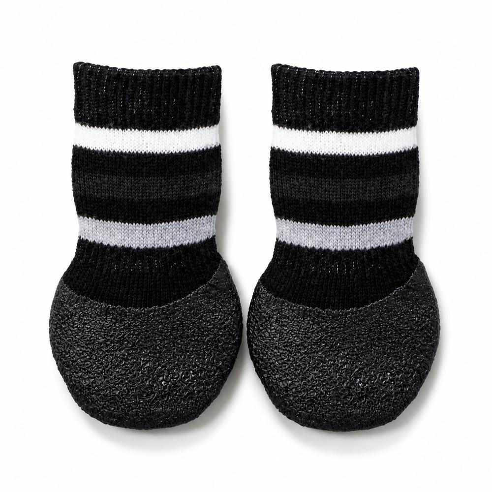 Trixie hundasokkar með gúmmíhúð, stamir – XS–S 2 stk