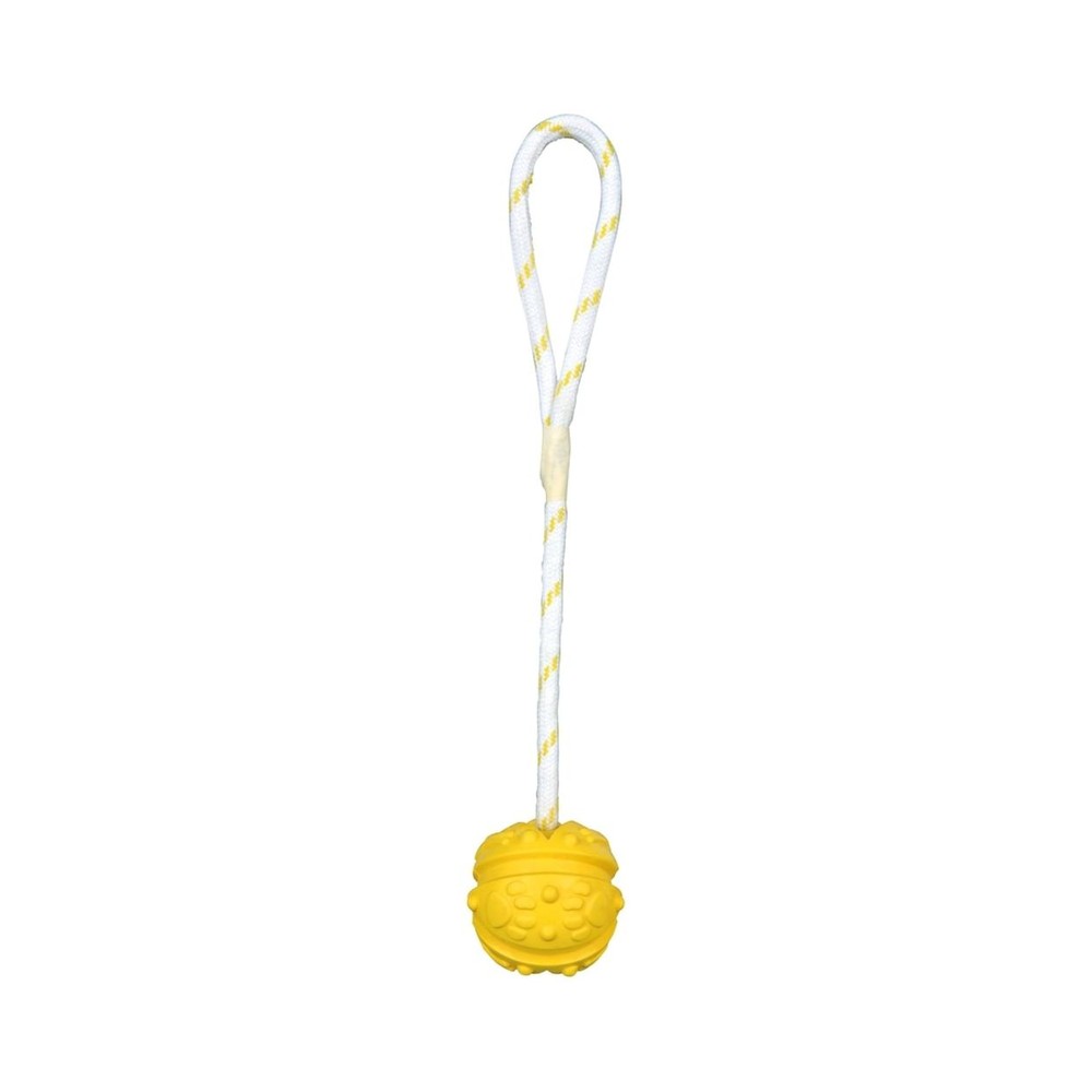 Trixie Aqua Toy bolti á reipi úr fljótandi gúmmíi – 7/35 cm
