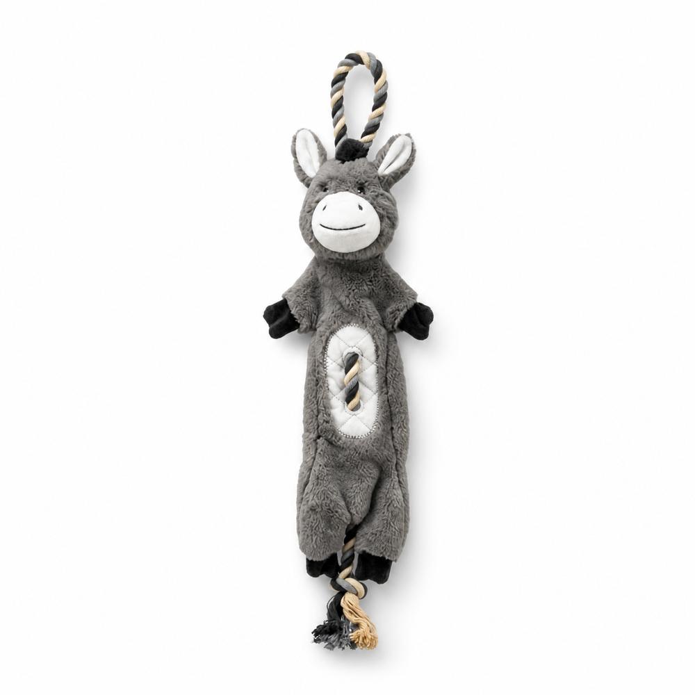 Donkey plush/rope recycled 66 cm