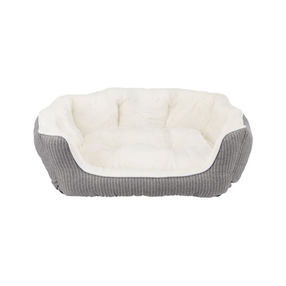 Davin bed oval 60x45cm grey/cream