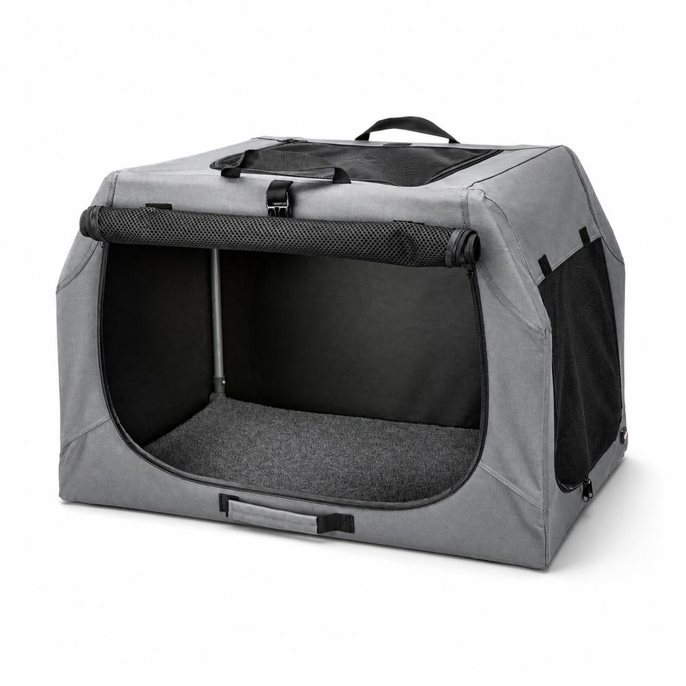 Trixie Easy Soft mjúkt hundabúr – grátt S–M 71×49×51 cm