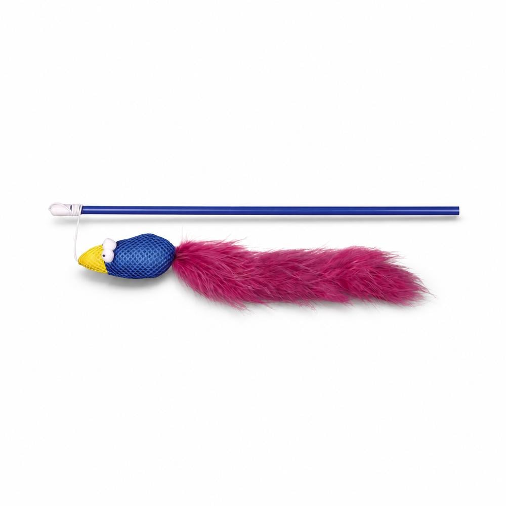 Kattaveiðistöng með fugli 50cm