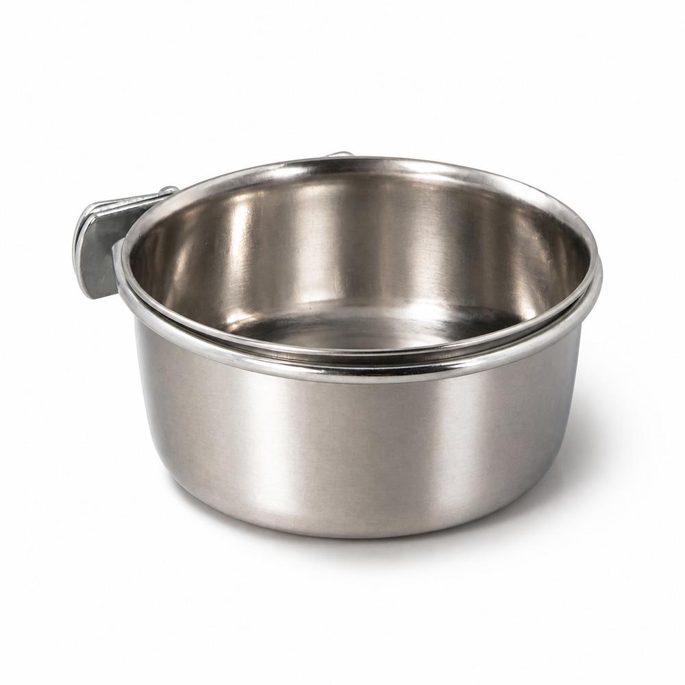 Stainless steel bowl with screw attachme
