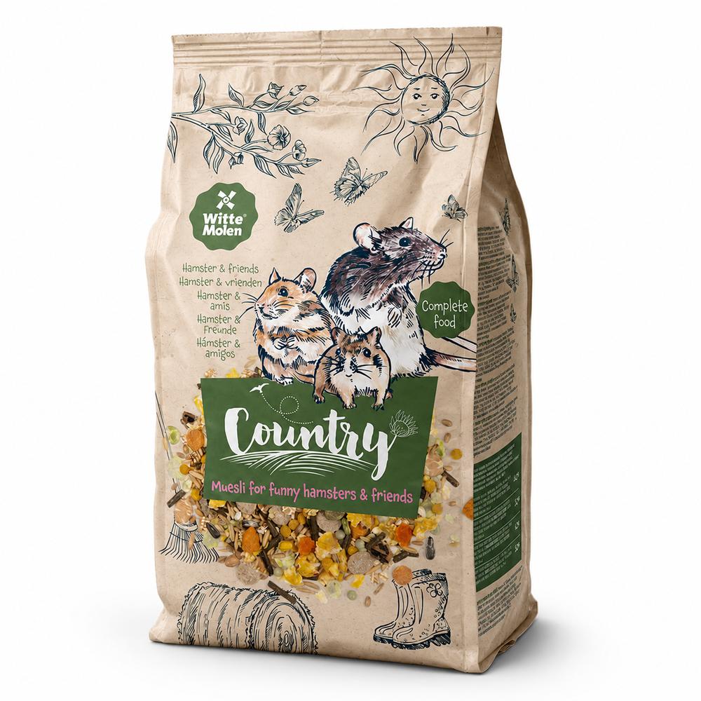 Witte Molen Country nagdýrafóður – Hamstrar & Vinir 3 kg