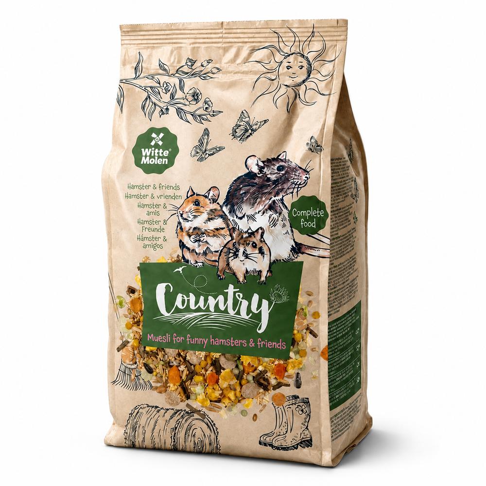 Witte Molen Country nagdýrafóður – Hamstrar & Vinir 3 kg
