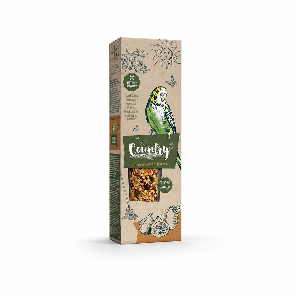 Country seed sticks budgie apricot & fig 2stk/60g