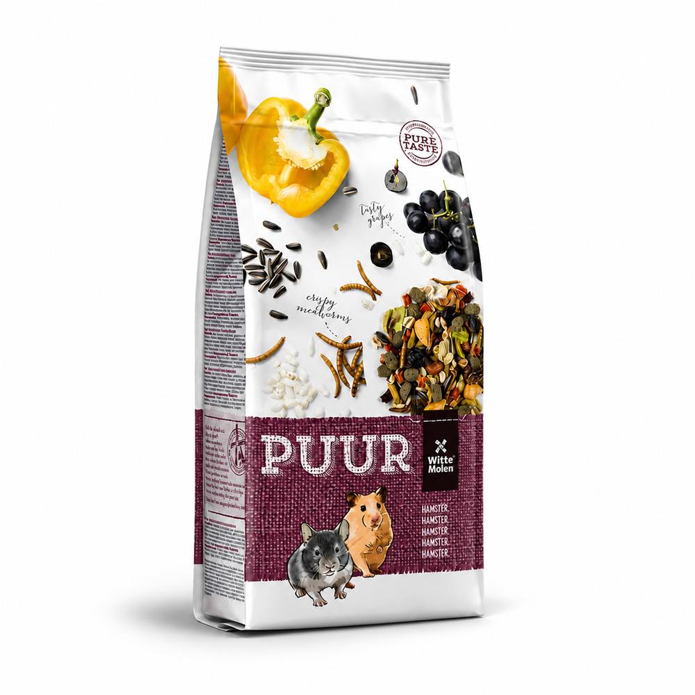 Witte Molen Puur fóður fyrir hamstra og vini – 8 kg