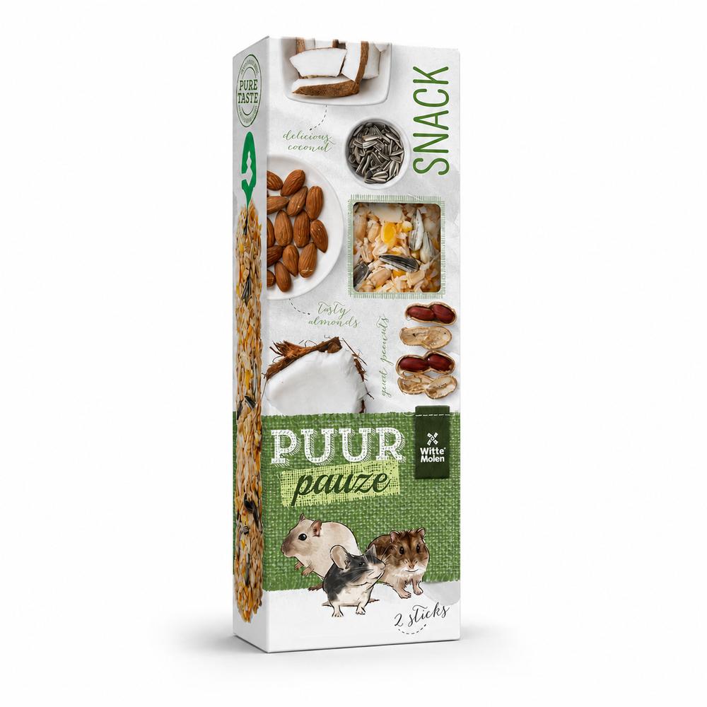Witte Molen Puur Pauze nammiprik með hnetum – 110 g