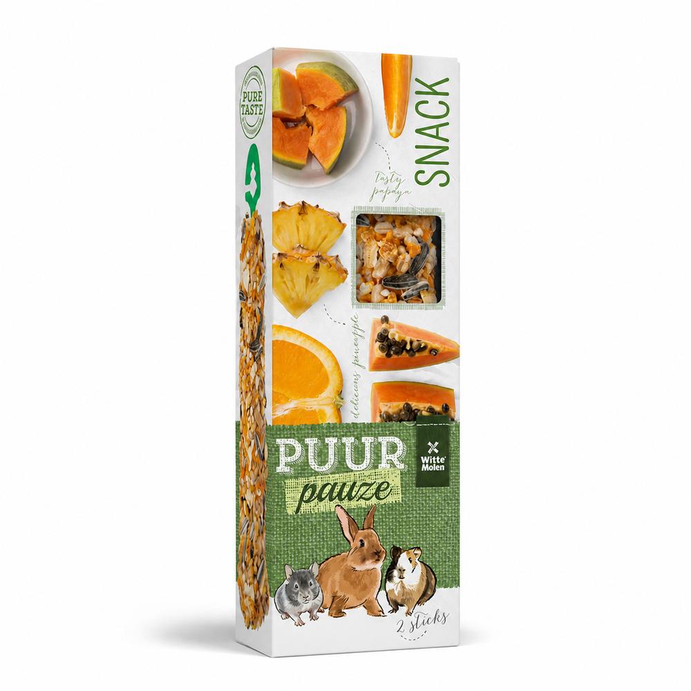 Puur Pauze Sticks Exotix Fruit 110Gr